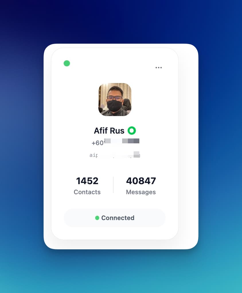 WhatsApp Connection Status